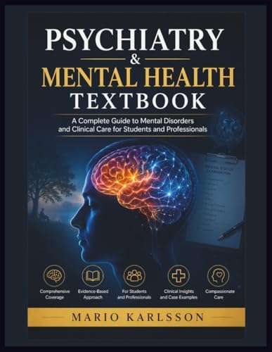 PSYCHIATRY & MENTAL HEALTH TEXTBOOK: A Complete Guide to Mental Disorders and Clinical Care for Students and Professionals by MARIO KARLSSON