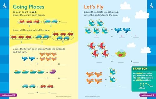 Brain Quest Math Workbook: 1st Grade by Workman Publishing