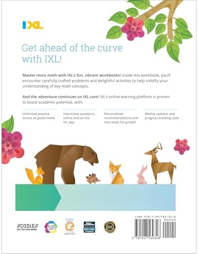 IXL Fractions 3rd Grade Math Workbook, Mathematics Book for Kids Ages 8-9 Covering Addition, Subtraction, Multiplication, Division, and Comparing With ... Mixed Numbers (IXL Topic-Specific Workbooks) by IXL Learning