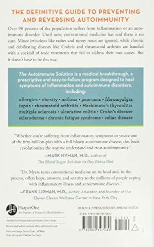 The Autoimmune Solution: Prevent and Reverse the Full Spectrum of Inflammatory Symptoms and Diseases ― A NYT Bestselling Gut Health Guide by Amy Myers M.D.