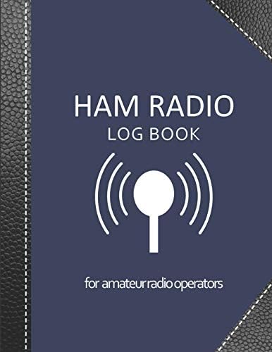 Ham radio log book: Amateur radio log book | Amateur Radio Operator Station Log Book | Ham Radio Log Sheet | 111 pages, 8,5"x11" | Paperback | dark ... cover imitation black leather cover by My Ham Radio Log Book v1 v5 Editions