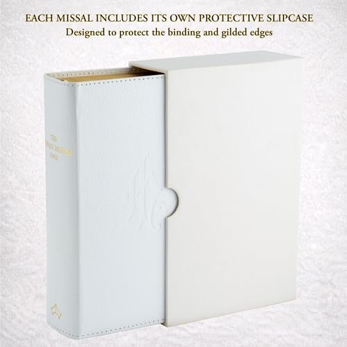 Daily Roman Missal 1962, [English and Latin Edition, White flexible cover] by John Newton