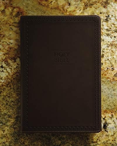 NIV, Value Thinline Bible, Large Print, Leathersoft, Brown, Comfort Print by Zondervan