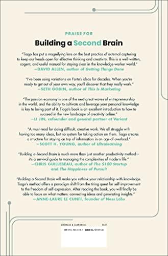 Building a Second Brain: A Proven Method to Organize Your Digital Life and Unlock Your Creative Potential by Tiago Forte