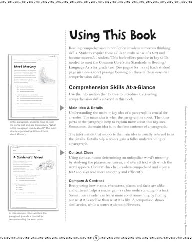 Comprehension Skills: 40 Short Passages for Close Reading: Grade 2 by Linda Beech