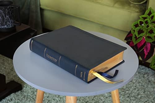 NASB, Thompson Chain-Reference Bible, Large Print, Leathersoft, Navy, 1995 Text, Red Letter, Comfort Print by Zondervan
