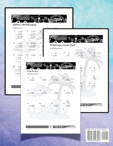 Summer Math Workbook 3-4 Grade Bridge Building Activities: 3rd to 4th Grade Summer Essential Skills Practice Worksheets by Summer Bridge Building