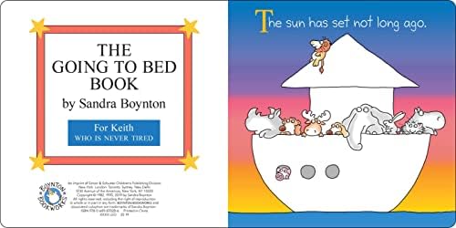 The Going to Bed Book: Oversized Lap Board Book by Sandra Boynton