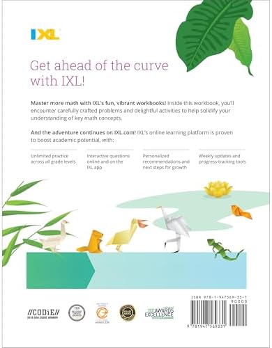 IXL Decimals 5th Grade Math Workbooks, Mathematics Book for Kids Age 10-11 Covering Comparing, Addition, Subtraction, Multiplication, and Division Problems (IXL Topic-Specific Workbooks) by IXL Learning