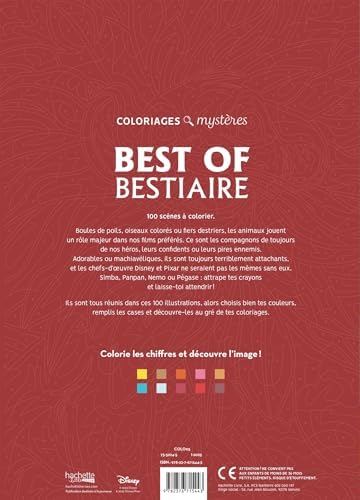 Coloriages mystères Disney - Best of Bestiaire by Alexandre Karam