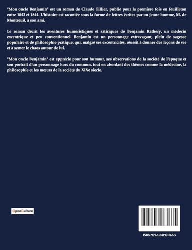 Mon Oncle Benjamin (French Edition) by Claude Tillier