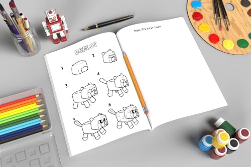 How To Draw for Minecrafters A Step by Step Chibi Guide: Unlock Your Creative World with 6 Easy-to-Follow Tutorials for Drawing Minecraft Chibis from ... (Unofficial Minecraft Activity Book for Kids) by Cube Hunter