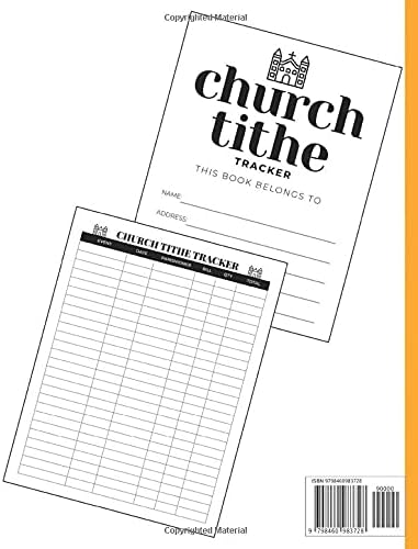 Church Tithe Tracker: Large Church Financial Record Book For Small Churches - Church Finance Book - Church Donation Log Book by Kennedi Bailey Publishing