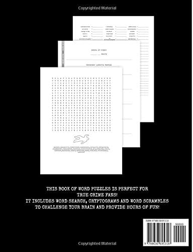 True Crime Puzzle Book: A Wordfind Puzzle Book for True Crime Fans, Circle A Word Puzzle Book for Adults, Seek and Find Book for True Crime Fanatics, Cognitive Brain Games for Seniors by Puzzle Player Press