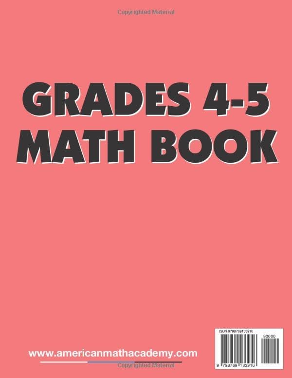 ELEMENTARY MATH ESSENTIAL PRACTICE WORKBOOK: GRADES 4-5 by American Math Academy