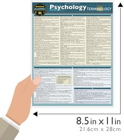 Psychology Terminology: a QuickStudy Laminated Reference Guide (Quickstudy Reference Guide) by Regina Snyder