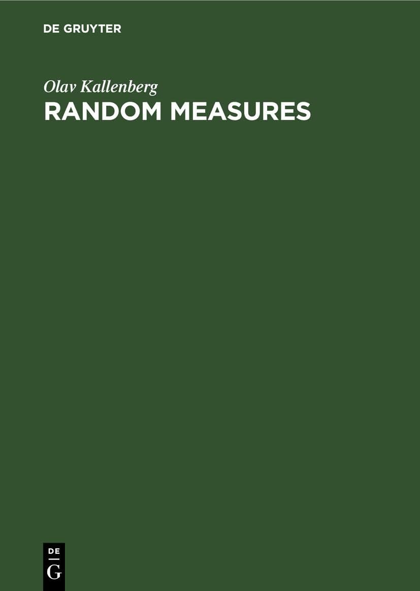 Random Measures (German Edition) by Olav Kallenberg