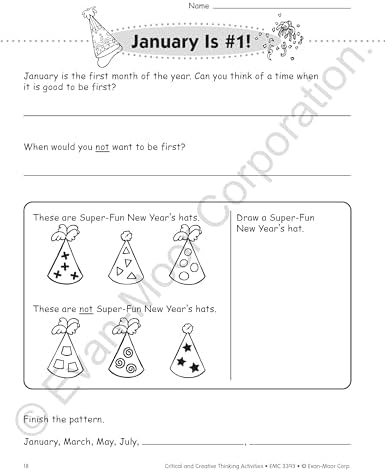 Critical and Creative Thinking Activities, Grade 3 by Evan-Moor Educational Publishers