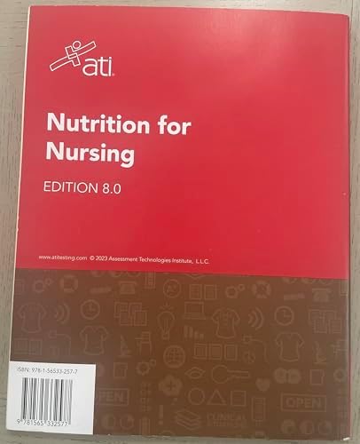 Nutrition for Nursing Edition 8.0 ATI Review Module Content Mastery Series by Alissa Althoff