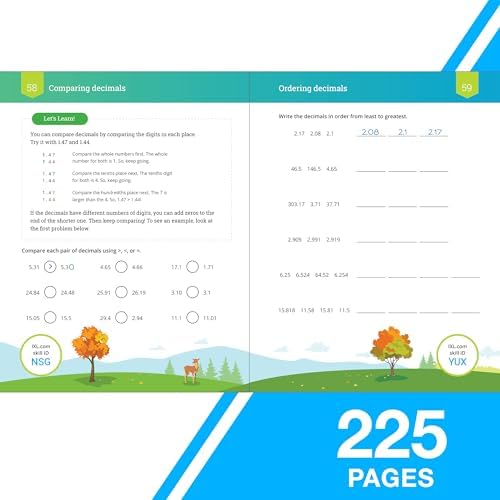 The IXL Ultimate 5th Grade Math Workbook, Activity Book for Kids Ages 10-11 Covering Multiplication, Division, Fractions, Decimals, Geometry, and More Mathematics (IXL Ultimate Workbooks) by IXL Learning