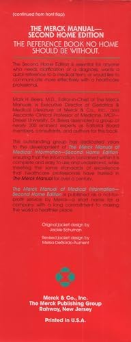 The Merck Manual of Medical Information, Second Edition: The World's Most Widely Used Medical Reference - Now In Everyday Language by Mark H. Beers