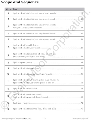 Evan-Moor Building Spelling Skills, Grade 6 - Homeschooling & Classroom Resource Workbook, Reproducible Worksheets, Teaching Edition, Spelling Strategies, Reading and Writing Skills by Evan-Moor Educational Publishers