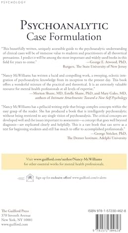 Psychoanalytic Case Formulation by Nancy McWilliams