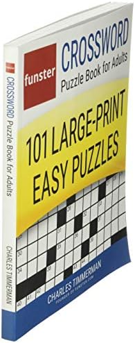Funster Crossword Puzzle Book for Adults: 101 Large-Print Easy Puzzles by Charles Timmerman