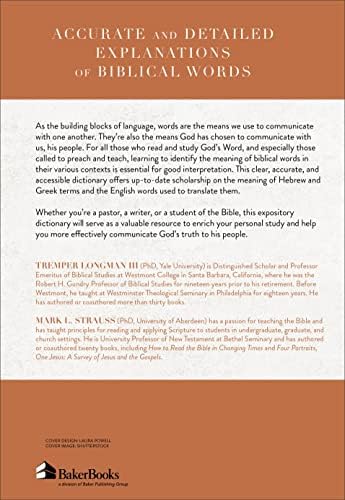 The Baker Expository Dictionary of Biblical Words by Tremper Longman III