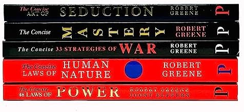 The Modern Machiavellian Series 5 Books Collection Set By Robert Greene(The Concise Laws of Human Nature, 48 Laws Of Power, Art of Seduction, The Concise Mastery & 33 Strategies of War) by Robert Greene