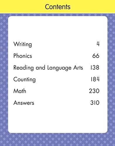 Kindergarten Big Workbook Ages 5 -6: 220+ Activities, Writing, Phonics, Reading & Language Arts, Counting and Math (Gold Stars Series) by Gold Stars