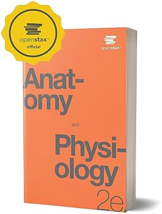 Anatomy and Physiology 2e by OpenStax (Official Print Version, paperback version, B&W), pack of 1 and 2 by Betts et al