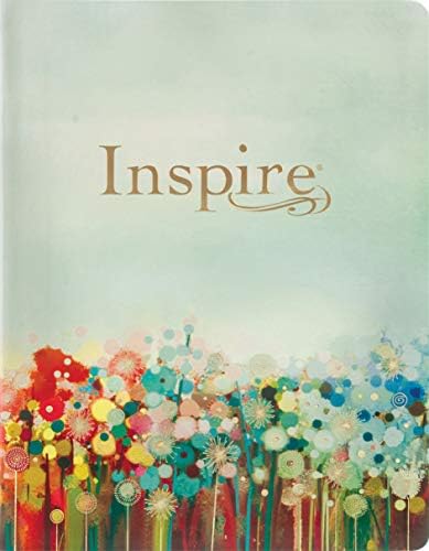 Inspire Bible Large Print NLT, Filament Enabled (LeatherLike, Floral Fields with Gold) by New Living Translation