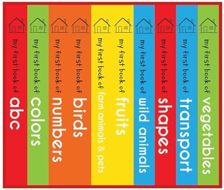 My First Library: Boxset of 10 Board Books for Kids by Wonder House Books