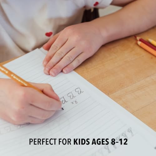 Cursive Handwriting Workbook: 100+ Pages of Beginner's Cursive and Awesome Fun Facts (Foundations of Handwriting) by Little Bigfoot