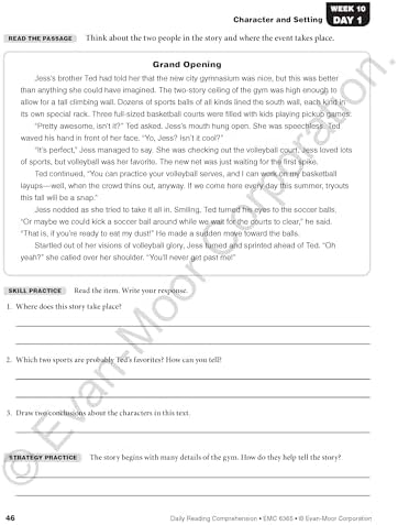 Evan-Moor Daily Reading Comprehension, Grade 5 Student Book by Evan-Moor Educational Publishers