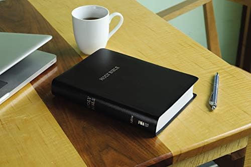 NIV, Reference Bible, Giant Print, Leather-Look, Black, Red Letter, Comfort Print by Zondervan
