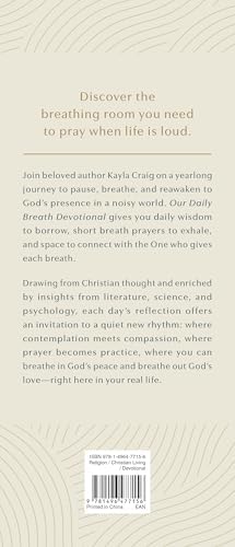 Our Daily Breath Devotional: 365 Prayers and Practices That Whisper Peace in a Shouting World by Kayla Craig
