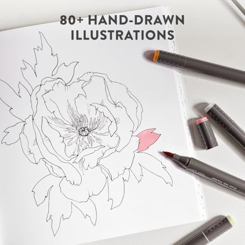 The Plant Lady: A Floral Coloring Book with Succulents and Flowers by Sarah Simon