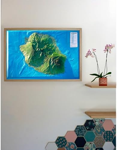 CARTE EN RELIEF DE LA REUNION: CARTE EN RELIEF DE LA REUNION by 3DMAP