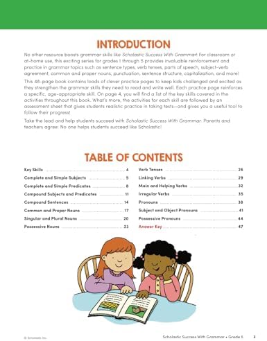 Scholastic Success with Grammar Grade 5 Workbook by Scholastic Teaching Resources