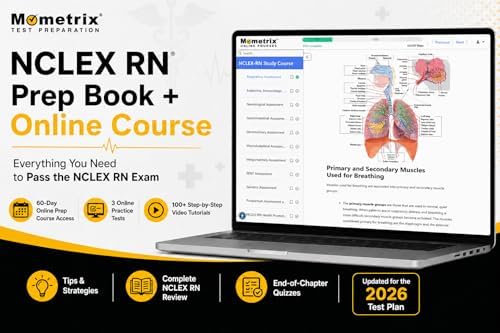 NCLEX RN Prep Book + Online Course - NCLEX RN Examination Secrets Study Guide 2026-2027 with Practice Tests and Video Tutorials: [9th Edition] by Matthew Bowling