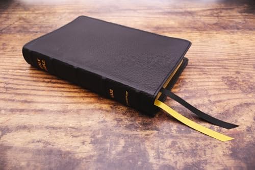 NASB, Personal Size Bible, Large Print, Genuine Leather, Calfskin, Black, Red Letter, 1995 Text, Thumb Indexed, Comfort Print by Zondervan