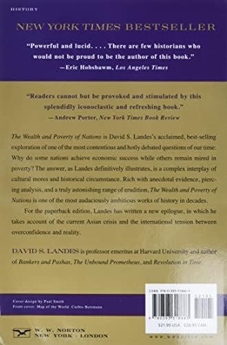 The Wealth and Poverty of Nations: Why Some Are So Rich and Some So Poor by David S. Landes