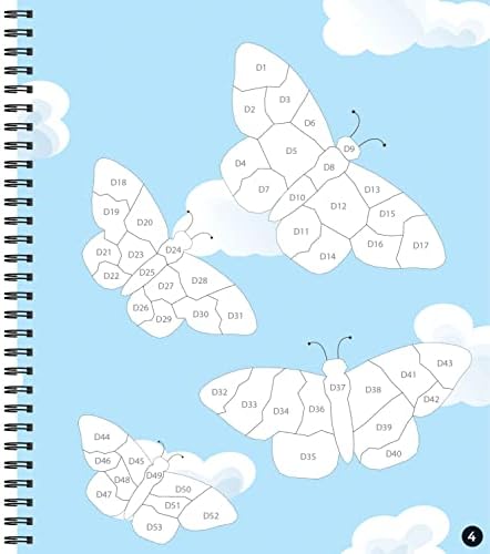 Brain Games - Sticker by Number: Butterflies - 2 Books in 1 (42 Images to Sticker) by Publications International Ltd.