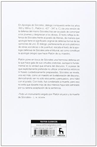Apología de Sócrates (Textos clásicos) (Spanish Edition) by Platón