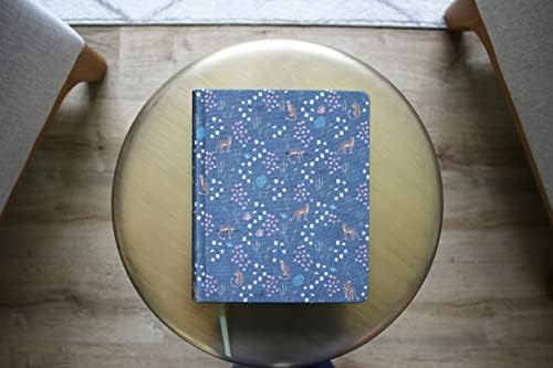 NIV, Journal the Word Bible (Perfect for Note-Taking), Double-Column, Cloth over Board, Navy Floral, Red Letter, Comfort Print: Reflect, Take Notes, or Create Art Next to Your Favorite Verses by Zondervan