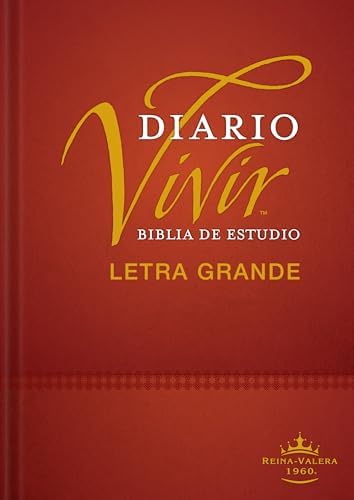 Biblia de estudio del diario vivir RVR60, letra grande (Tapa dura, Letra Roja) (Spanish Edition) by Tyndale