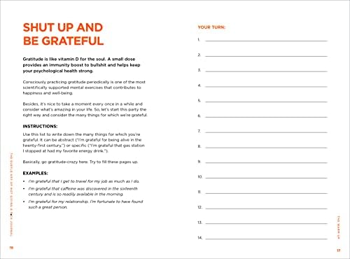 The Subtle Art of Not Giving a F*ck Journal by Mark Manson