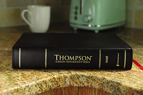 NASB, Thompson Chain-Reference Bible, Bonded Leather, Black, Red Letter, 1977 Text by Zondervan